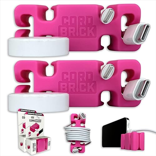 Miniatura 7 de Soporte de cable con peso para mesita de noche, escritorio, viajes. Herramienta de gestión de cables, accesorio de teléfono, relleno de calcetines,