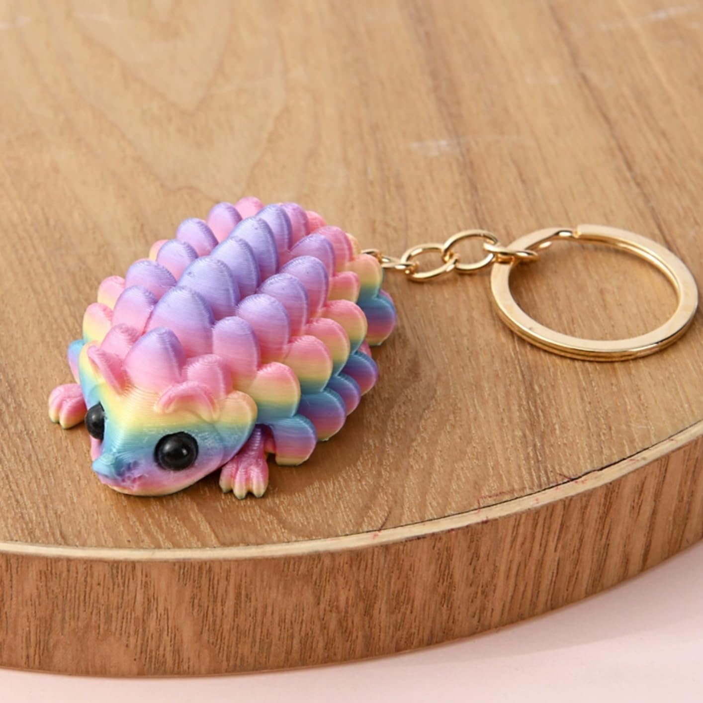 1Pc Mini Hedgehog Collectible Figurine 3D Printed Pocket Animal Statue
