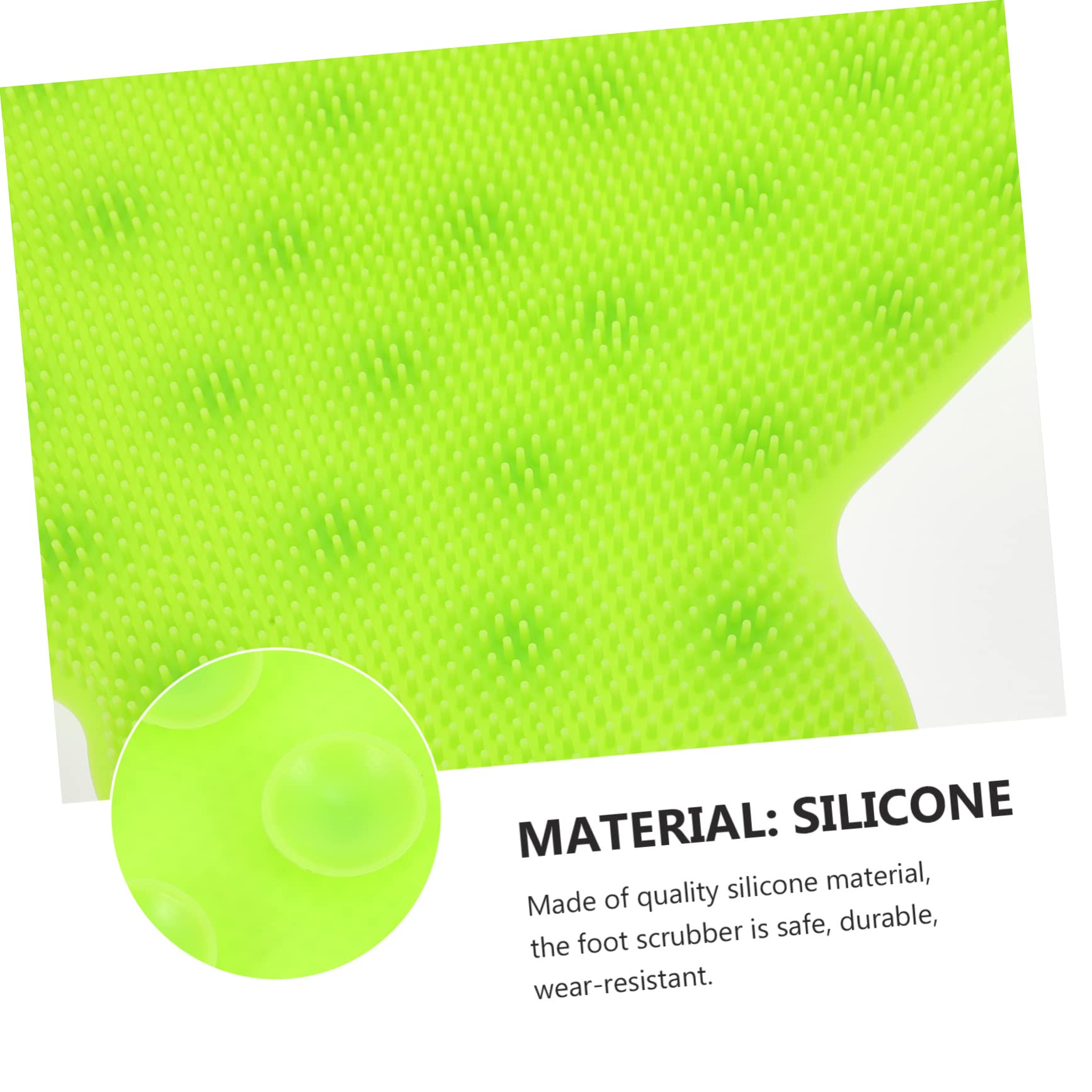 PLAFOPE Limpiador De Pies De Silicona Antideslizante Para Ducha y Baño Cepillo De Masaje De Pies