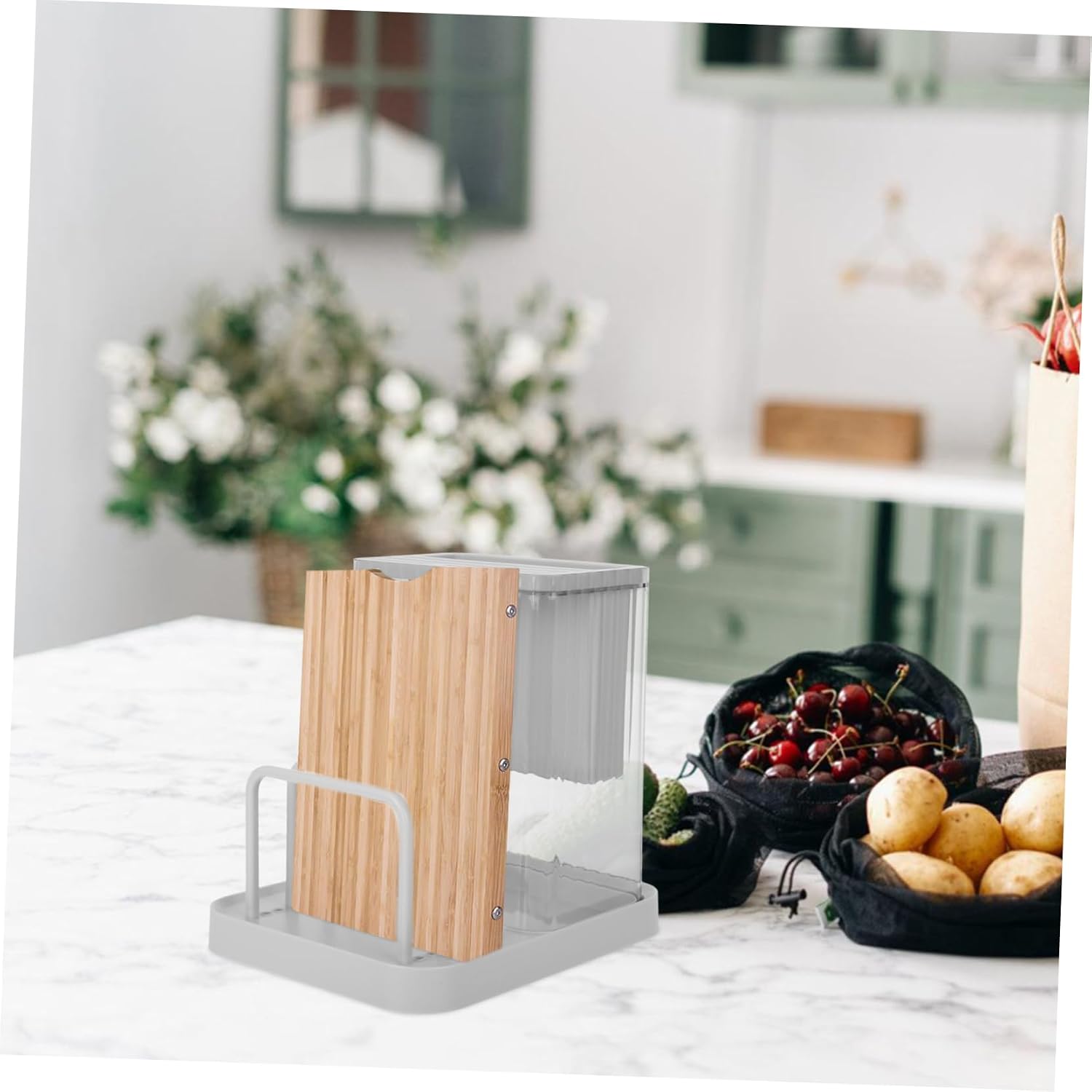 Zerodeko Space-efficient Dish Rack Cutting Board Rack Pot Lid Holder Knife Block Baking Organizer Cooking Utensils