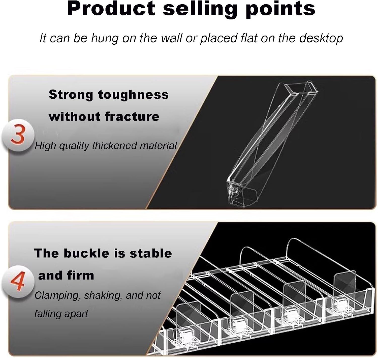 Shelf Pusher Spring Loaded Organizer- Automatic Cigarette Pusher Tray Clear Display Stand Cigarette Display Case Pusher Rack Matchbook Holder Divider for Store Retail (Color : 1, Size : 74x29