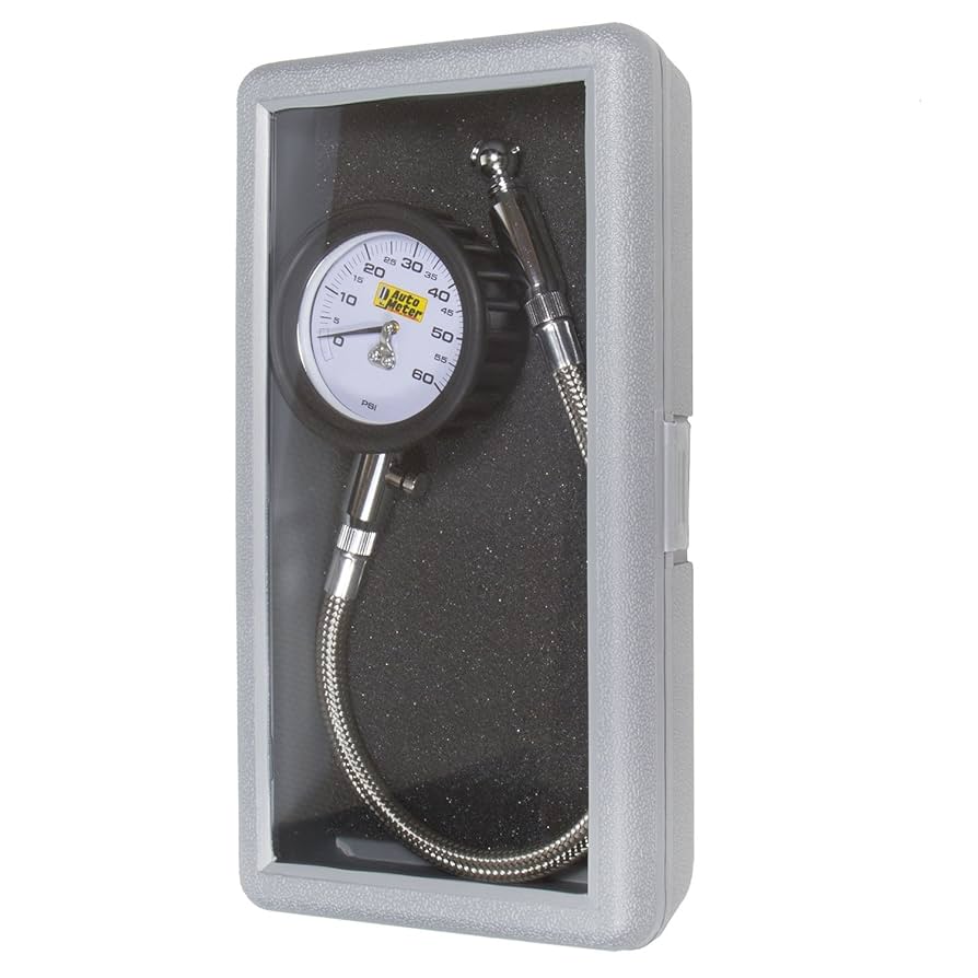 Amazon.com: Auto Meter 2160 Tire Pressure Gauge,White