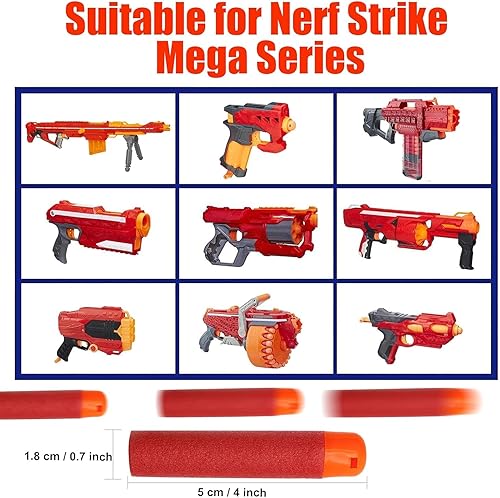 Miniatura 3 de Paquete de recarga de dardos Mega 60PCS para N-Strike Mega Series