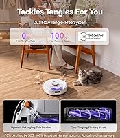Vista 2 de NARWAL Freo Z10 Robot Vacuum and Mop Combo, Tangle Free Robot Mop, 15,000Pa Suction, Adapts to Hard-to-Reach Areas, Self-Emptying, Mop Washing &