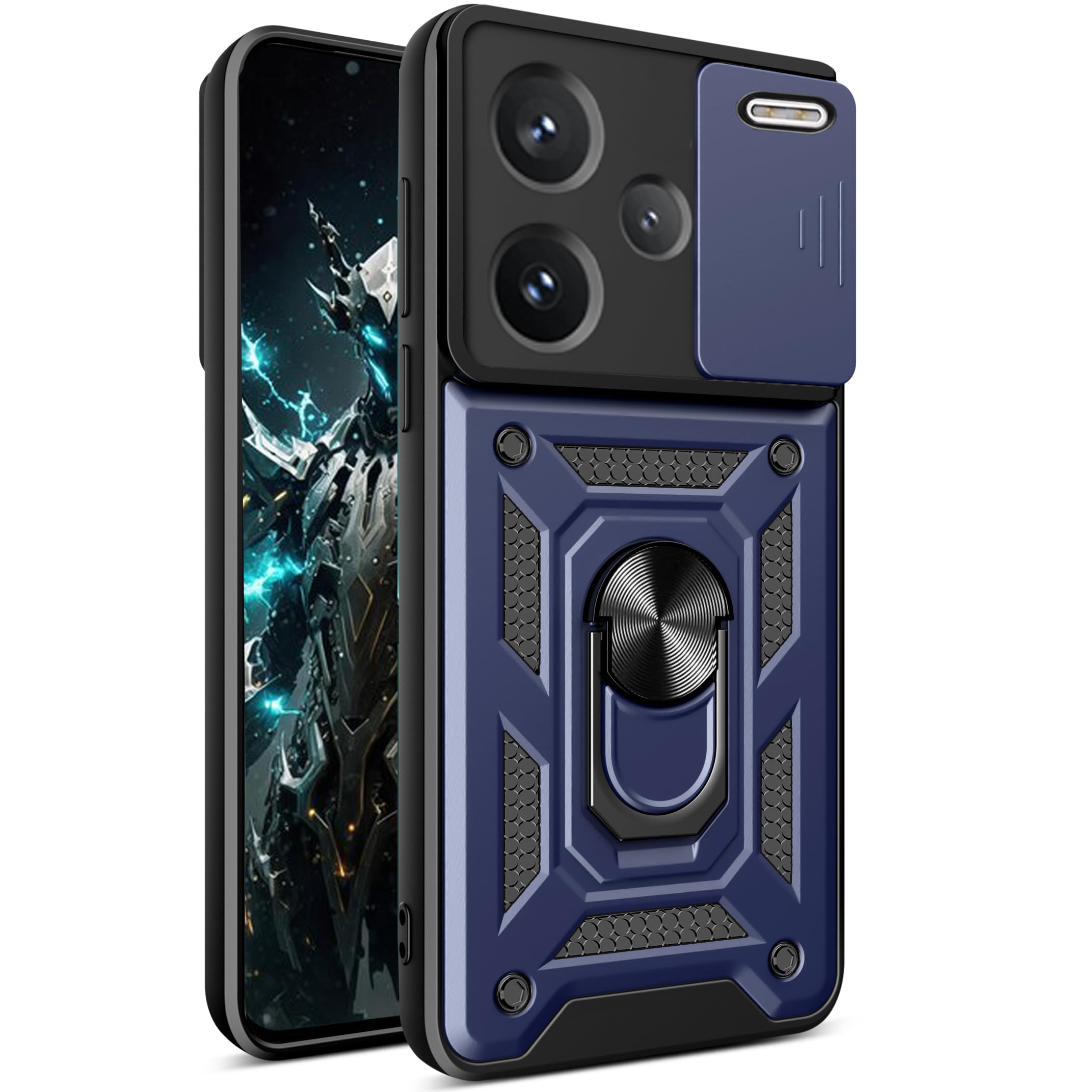 For Xiaomi Redmi Note 13 12 Pro Plus 5G 4G Case Car Magnetic - View #4