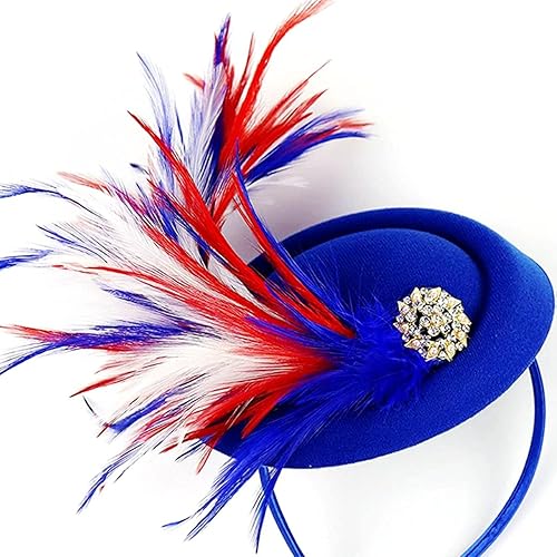 Miniatura 3 de Sombrero de plumas hecho a mano en una diadema y un clip de los años 20 para Derby Horse Race Brunch Party Cocktail Headwear