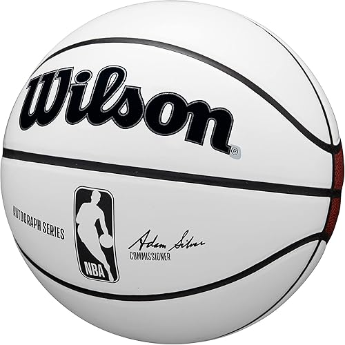 Miniatura 3 de Wilson NBA Autograph Baloncesto - BlancoMarrón, Tamaño 7-29.5"