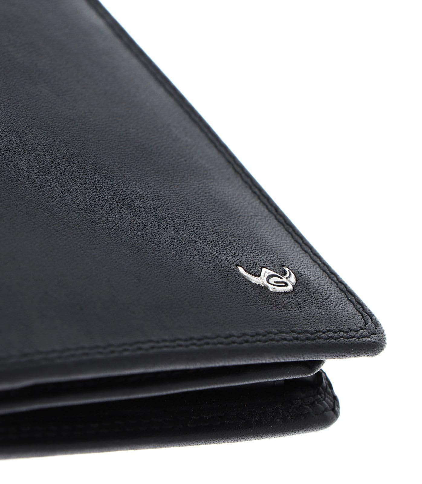 Golden Head Pelle portafoglio Polo RFID Protect Scheintasche 1129 Schwarz nero
