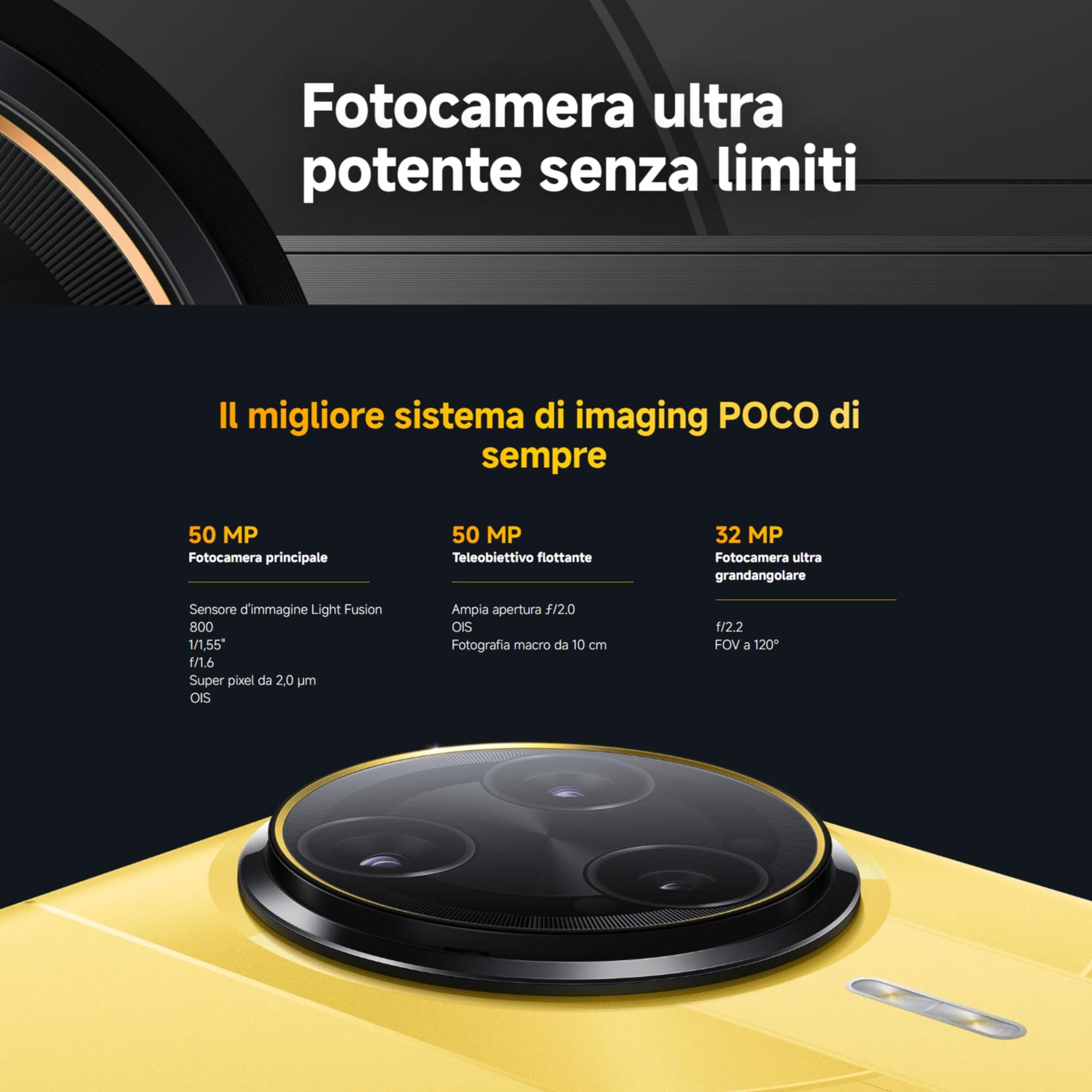 XIAOMI POCO F7 Ultra Smartphone, 16+512 GB, Nero, batteria 5300mAh, 120W HyperCharge, HyperAI (Caricabatterie non incluso)