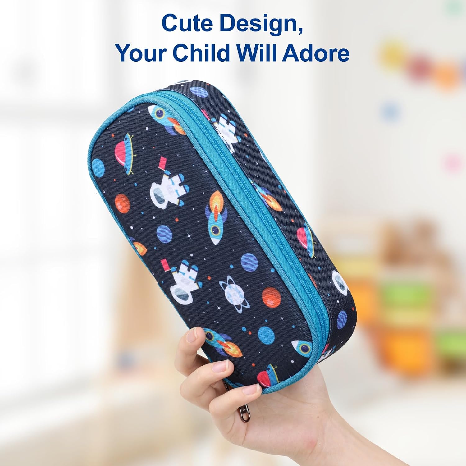Bagseri Pencil Case for Boys - Large Kids Pencil Pouch for School image 5