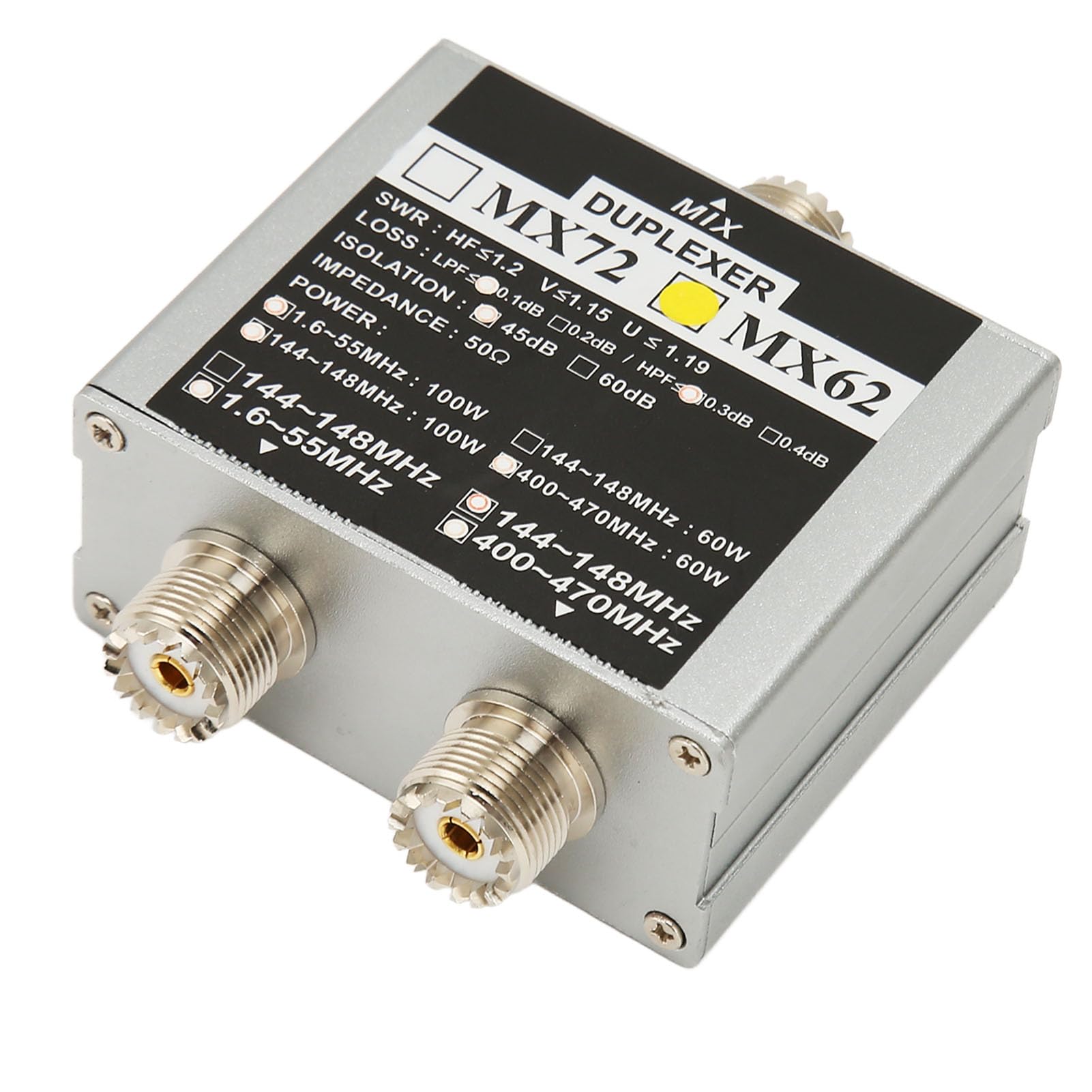 Naroote Naroote Łącznik Antenowy VHF UHF HF Stabilny sygnał dla Stacji Tranzytowej Użyj Materiału ze Stopu Aluminium
