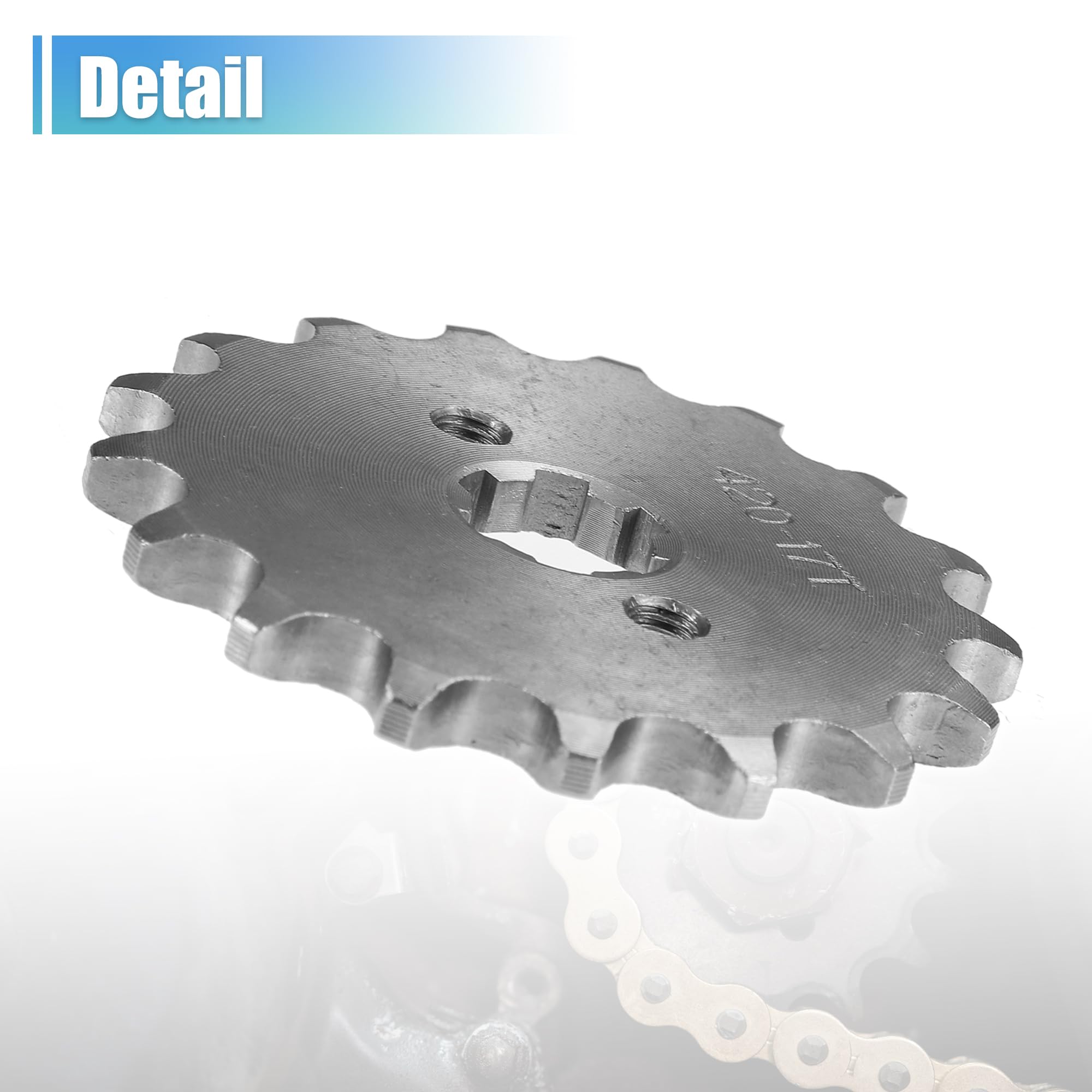 QUARKZMAN 420 Estilo 17t Dientes 17mm Id Motor Frontal Piñón Juego para Motocicleta