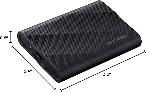Vista 11 de Samsung T9 - SSD portátil de 1 TB, unidad externa de estado sólido USB 3.2 Gen 2x2, velocidades de lectura secuencial de hasta 2,000 MB/s para Negro