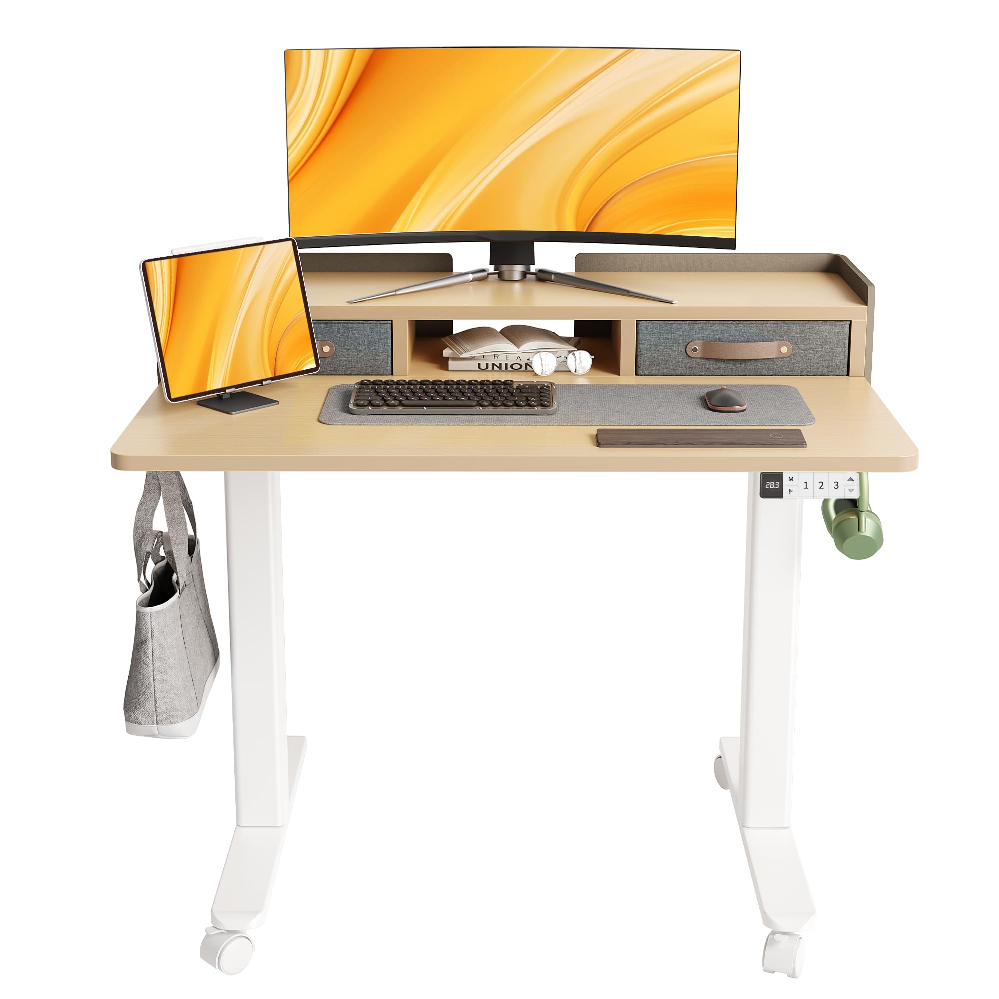 Claiks Standing Desk with Drawers