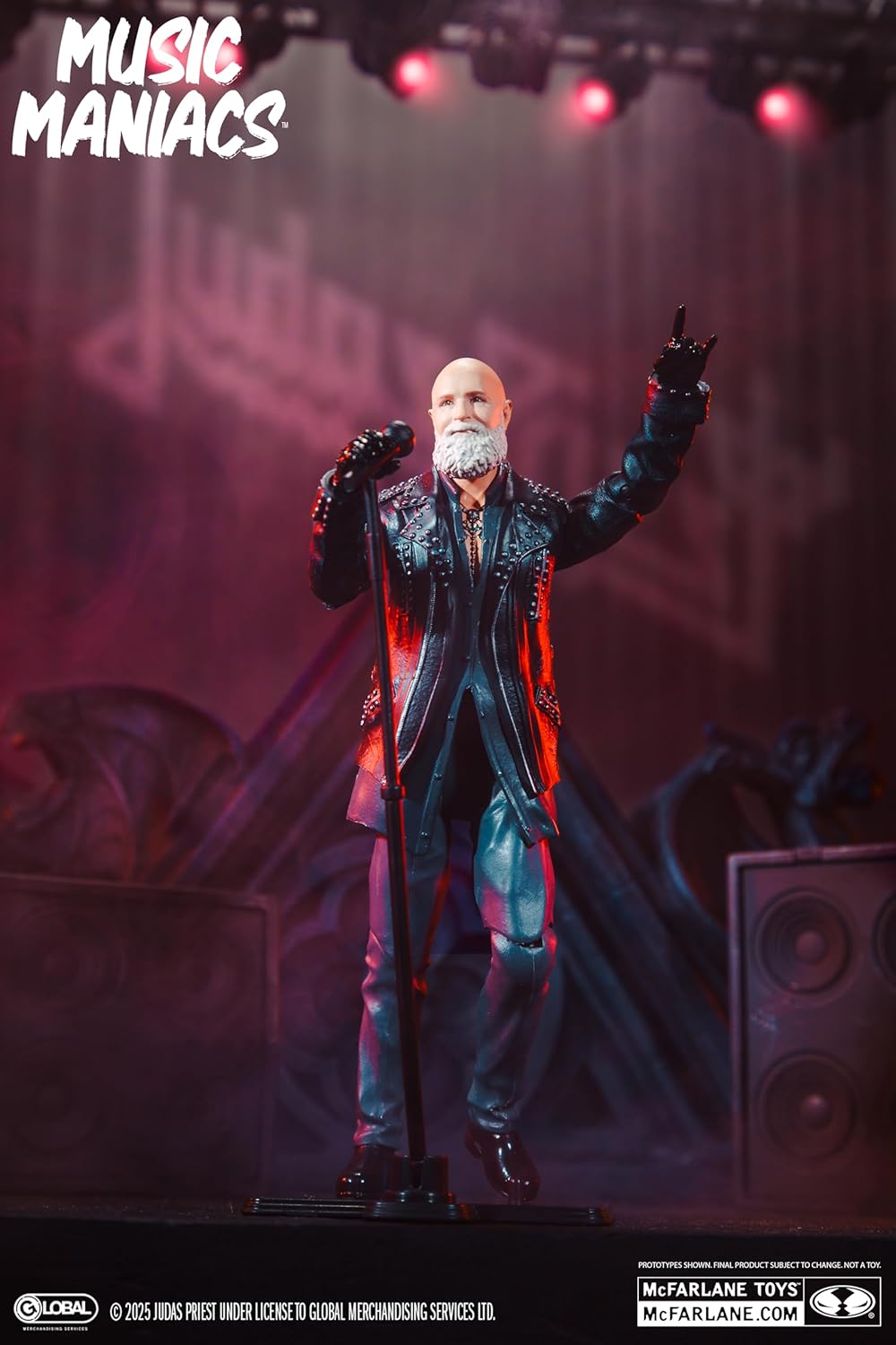 McFarlane Toys- Music Maniacs Metal Rob Halford (Judas Priest) 6in Action Figure