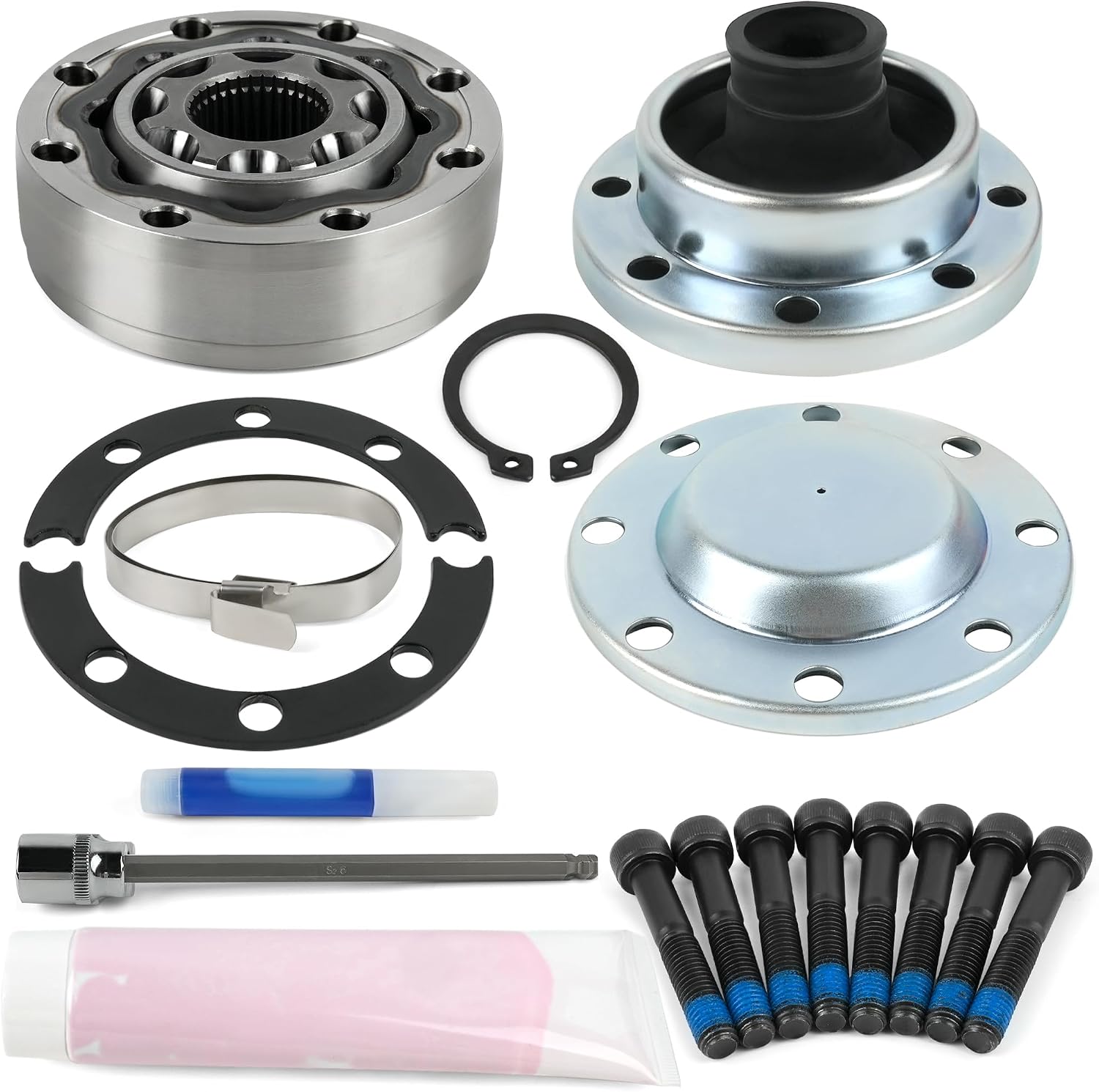Factory Replacement CV Joint Kit - High-Angle Rzeppa 1744014 for 2007-2018 Jeep Wrangler, 2DR and 4DR
