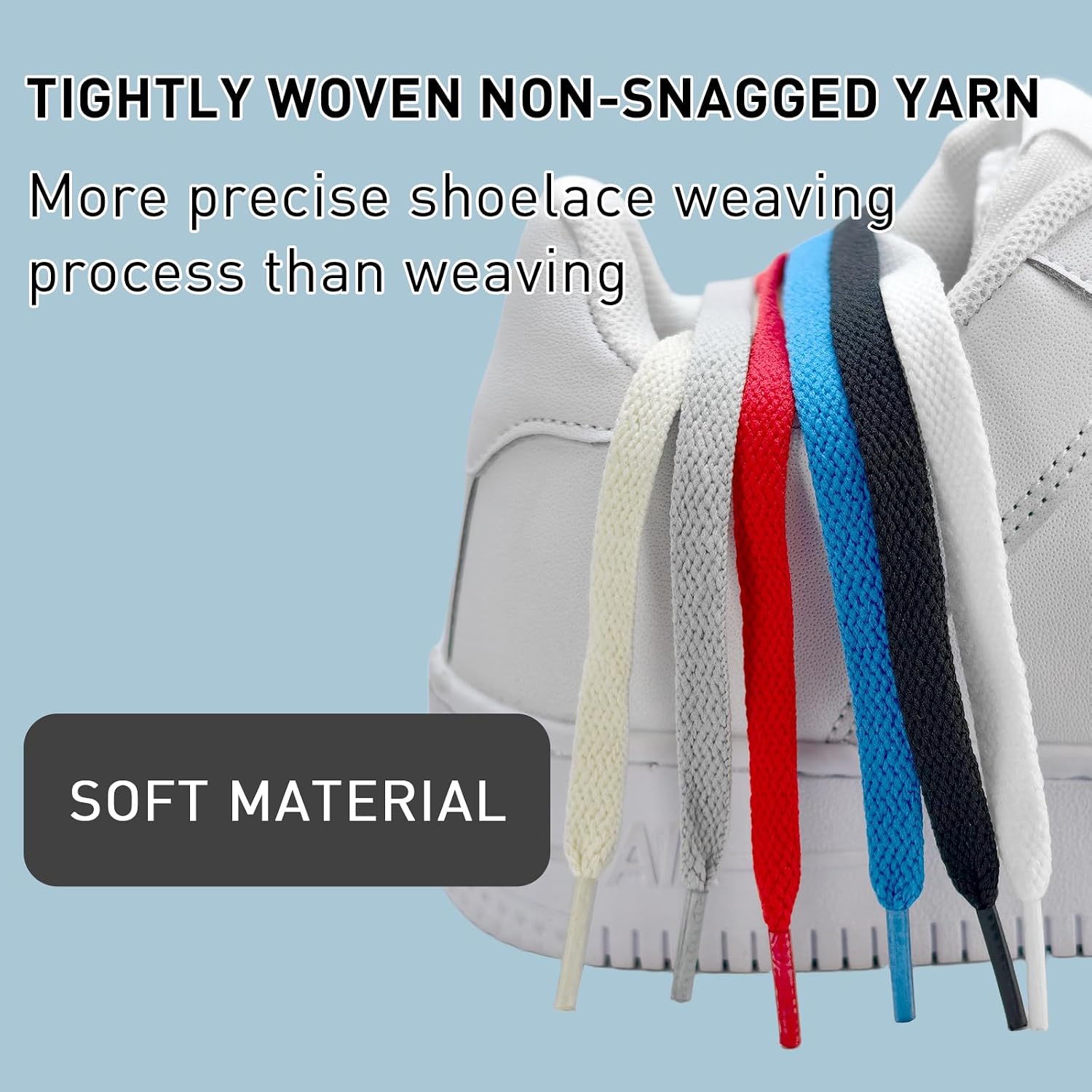 UamGlsob Shoe Laces for Air Jordan 1/2/3/4/5/6/7/8 Sneakers, 8mm Flat Athletic Shoe Strings Replacement Laces