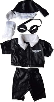 Pilot Wings Teddy Bear Clothes Outfit Fits Most 14"-18" Build-a-Bear and Make Your Own Stuffed Animals
