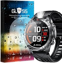 Compatible for [3 piece protectors] 9H tempered glass screen protector films compatible for Smartwatch Motsfit Smartwatch Men's Fitness 1.52 inch (3 pieces protectors)
