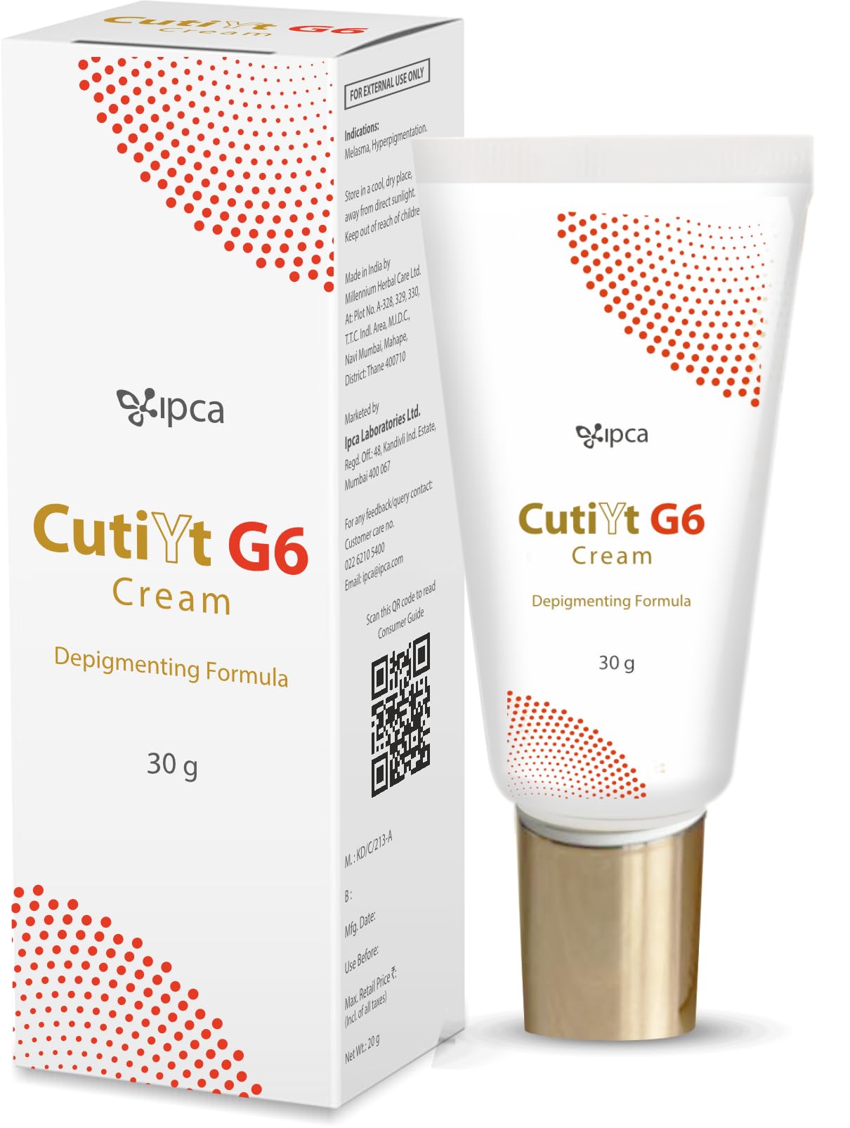 IPCA CUTIYT G6 Cream – 30G Face Cream for Uneven Skin Tone, Helps Reduce Appearance of Dark Spots & Post-Acne Marks, Gentle Exfoliating Formula for Smooth Skin-image-38