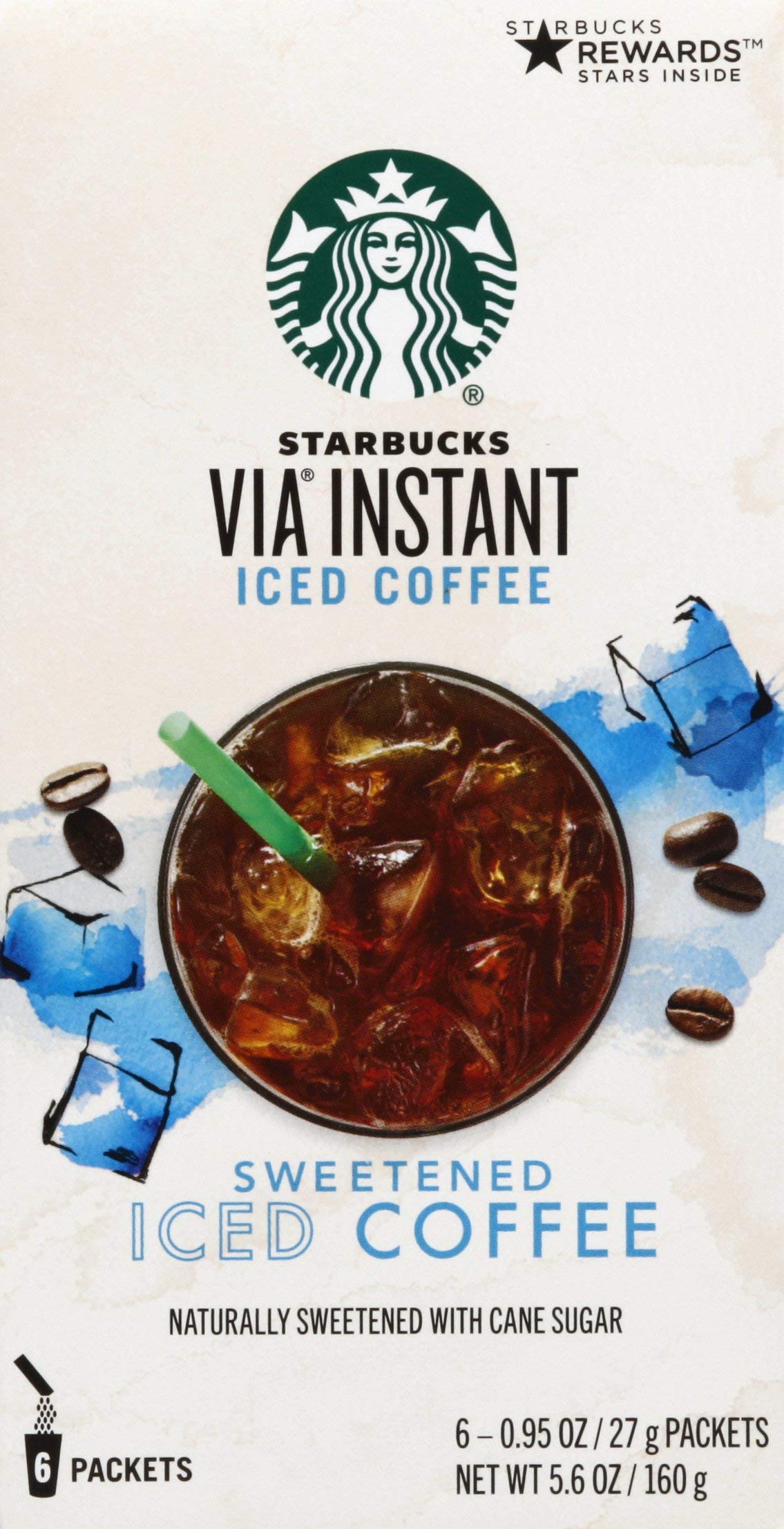 Buy Starbucks VIA Instant Coffee Medium Roast Packets — Sweetened Iced