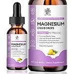 Magnesium Complex Liquid Drops, Magnesium Glycinate with Oxide, Taurate and Citrate, Calm Magnesium for Bone, Heart, Muscle, Sleep & Digestion, High Absorption, Pineapple Flavor, 2 Fl Oz