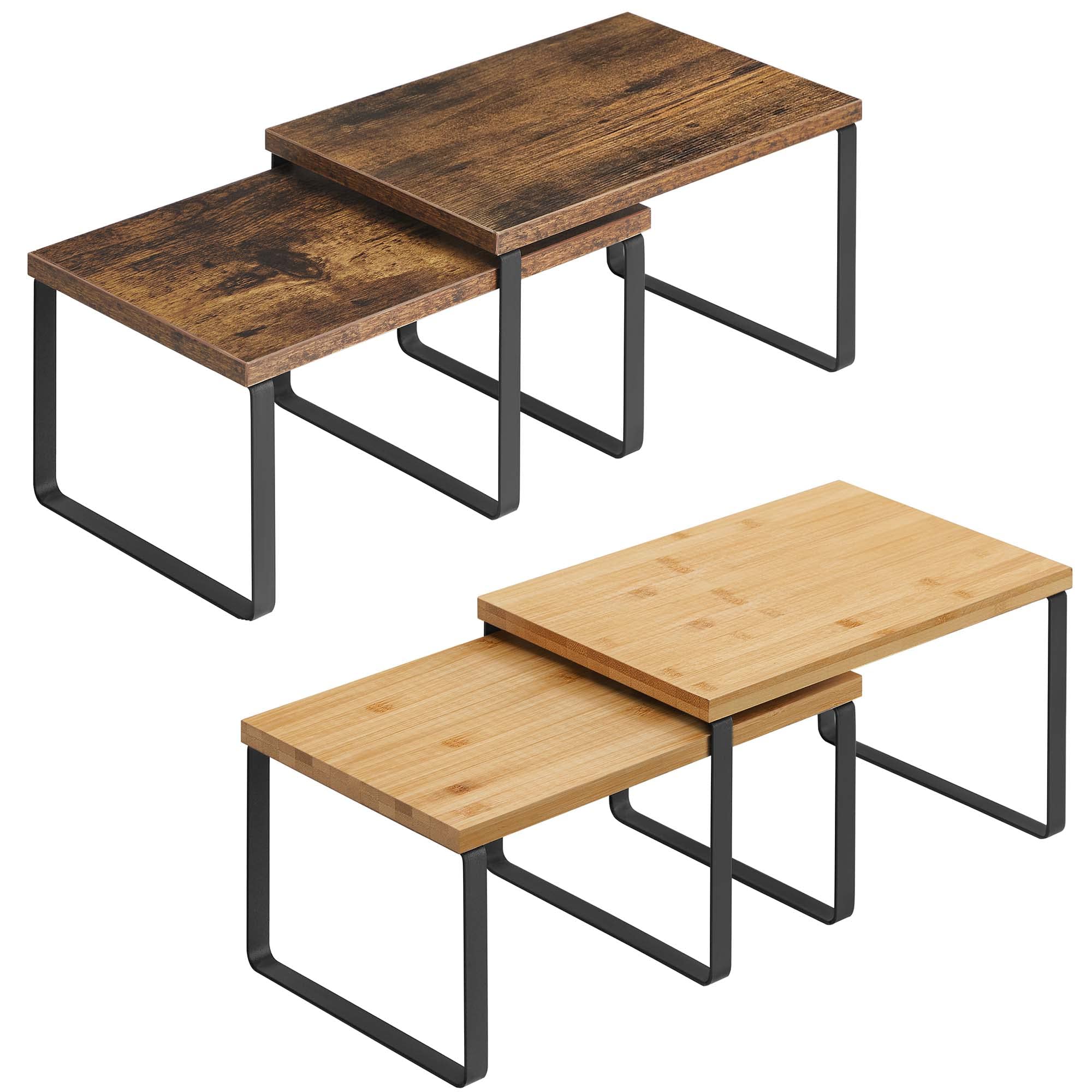 SONGMICS 2-Pack Cabinet Organizers & Counter Shelves