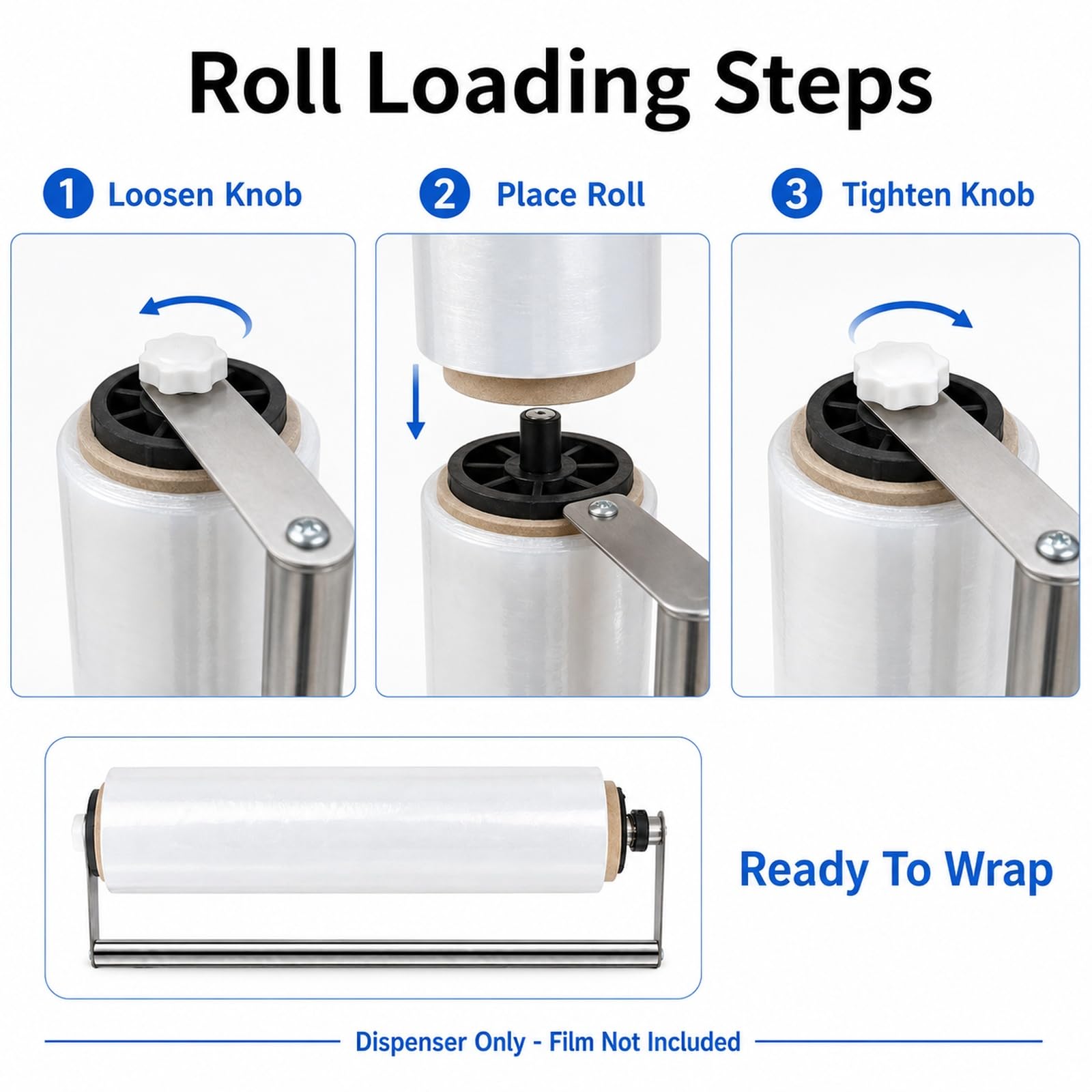 Dispenser Portatile Per Film Estensibile,Stretch Film Dispenser