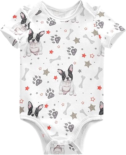 Ollabaky Body unisex de algodón de manga corta para bebés de 0 a 24 meses