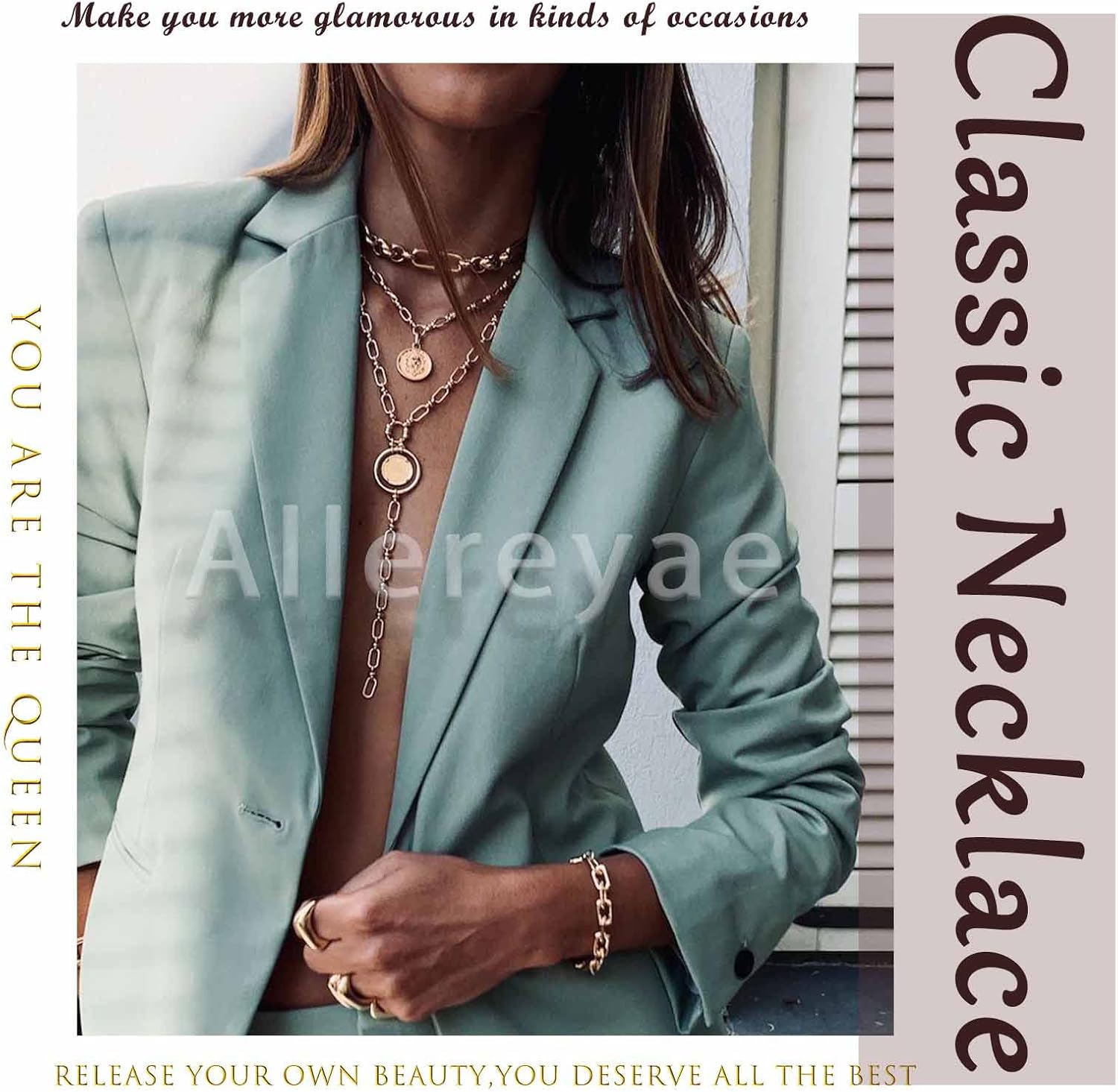 Vintage Crystal Drop Y Necklace CZ Backdrop Necklace Rhinestone Chain Y Lariat Necklace Gold Wedding Back Necklace Chain Jewelry for Women and Girls - Image 6