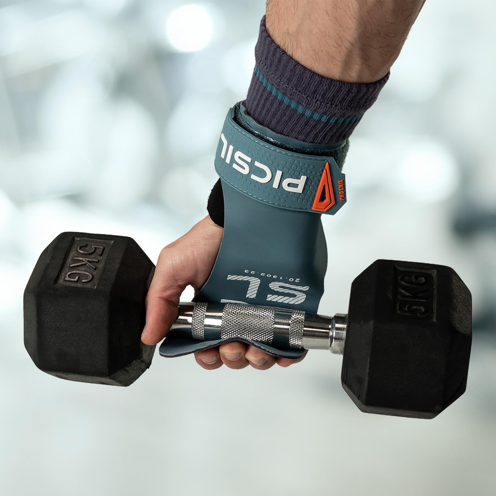 PICSIL - Paracalli Phoenix, Uso Senza Magnesite, per Barre Ruvide e Lisce, Grips con Astuccio e Polsini, Ideale per Cross Training, Ginnastica e Calisthenics