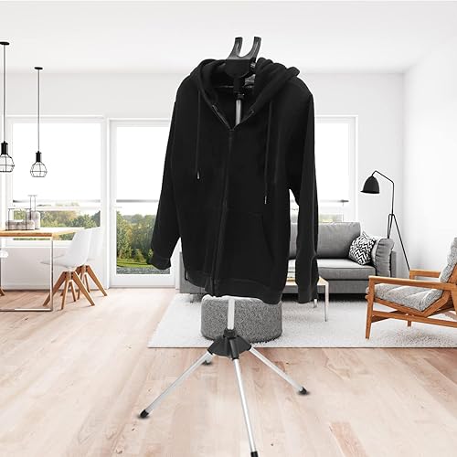 Miniatura 6 de Baluue 1 juego de percha ajustable para ropa, perchero de vapor, poste de vapor para ropa, soporte de vapor para ropa, soporte de vapor, soporte