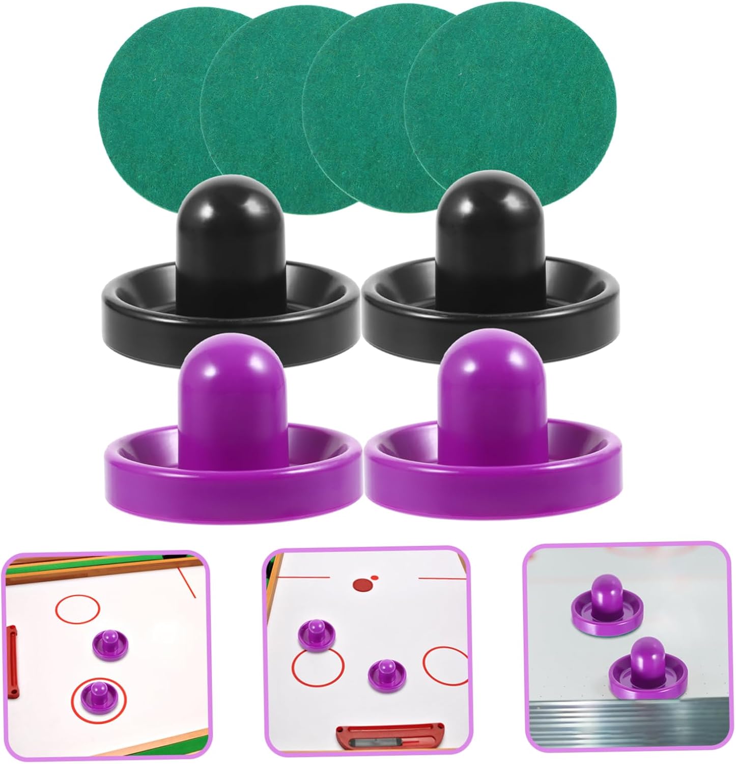 Toddmomy mm Air Hockey Table Accessories Tabletop Ice Hockey Pucks Household Ice Hockey Pusher Funny Hockey