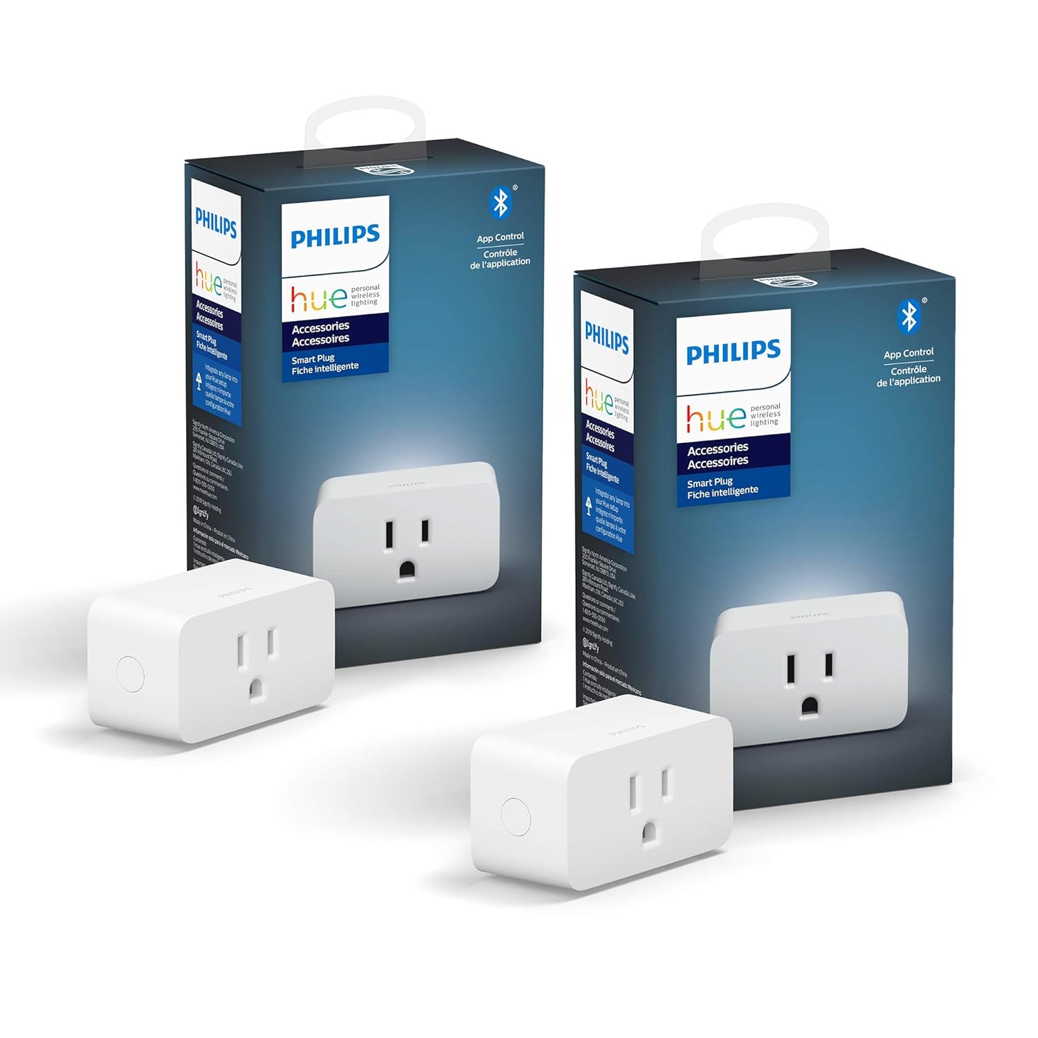 Philips Hue Smart Plug White - 2 Pack - Turns Any Light Into a Smart Light - Control