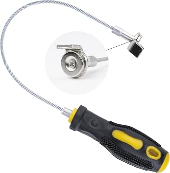 ecocstm Strong Magnetic Oil Drain Plug Remover Tool, Oil Drain Plug Remover Instrument, Anti Scald Sump Plug Removal Tool, Universal Flexible Oil Plug Removal Tool 14 Inch