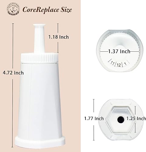 Miniatura 2 de Paquete de 4 filtros de agua de repuesto para máquina espresso Breville Barista Touch BES880, Barista Pro BES878, Oracle Touch BES990, Oracle BES980