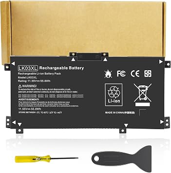 LK03XL Battery for HP Envy X360 Convertible 17m-ae0xx 17-bw 17m-ae111dx 15m-bp1xx 15m-cn0 15-cn0 15m-cp0 15m-cn0012dx 15m-cn0011dx 15m-bq021dx 15m-bp112dx 916368-421 l09281-855 916814-855