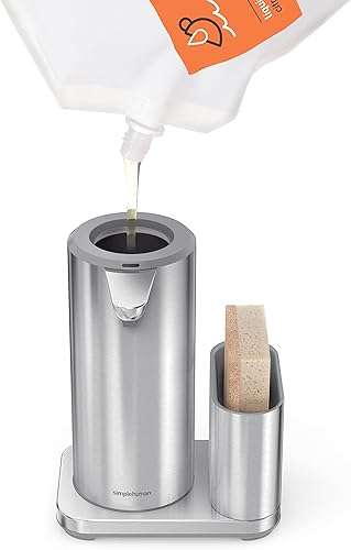 Miniatura 4 de Bomba de sensor líquido de 14 onzas con caja, acero inoxidable cepillado de alta calidad