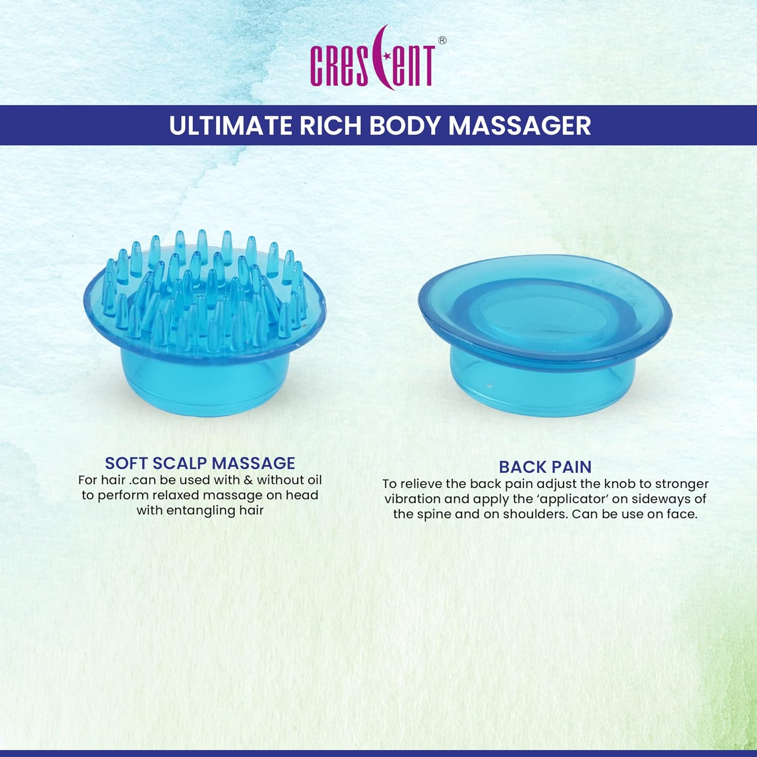 CRESCENT Ultimate Rich 18-in-1 Quick Relief Magnetic Full Body Electric Massager with 18 Applicator and 2 Speed Setting (Mild, Strong), Green CRESCENT Ultimate Rich 18-in-1 Quick Relief Magnetic Full Body Electric Massager with 18 Applicator and 2 Speed Setting (Mild, Strong), Green