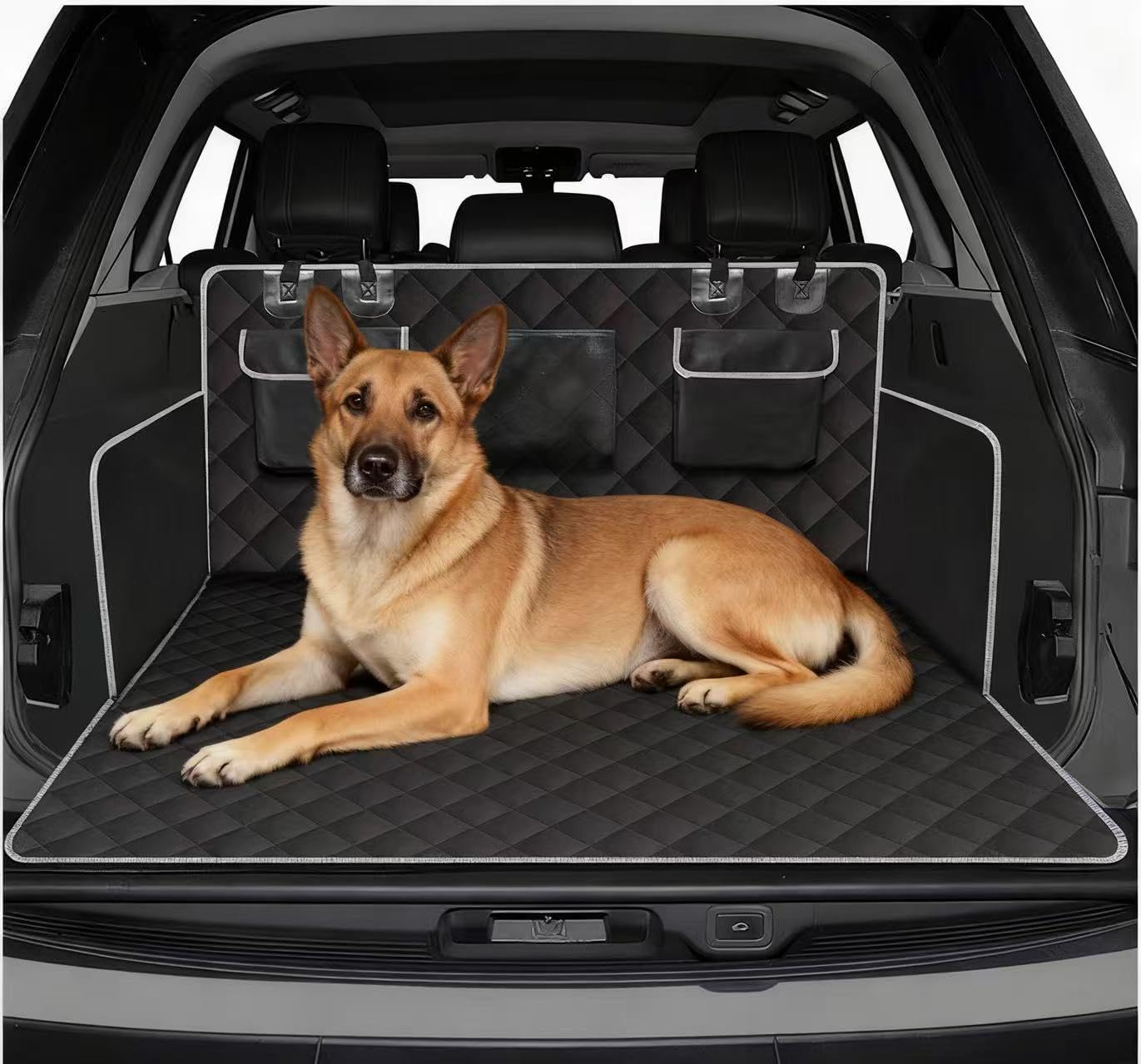 WANGDAFA Dog Car Boot Protector for MG HS 2018-2025, Cover with Bumper and Side Protection Waterproof Nonslip Durable Boot Liner