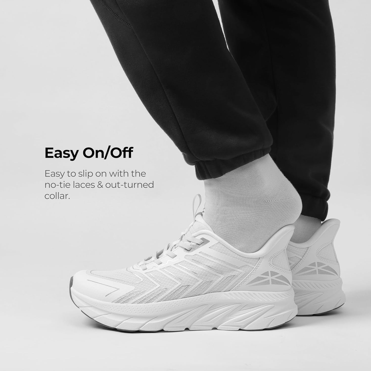 Men's Slip On Walking Shoes Running Comfortable Tennis Breathable Non Slip Athletic Gym Workout Cross Training Fashion Sneakers - Image 2