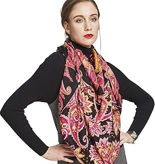 DANA XU 60% Wool 40% Silk Pashmina Shawls and Wraps Russian Scarf For Women