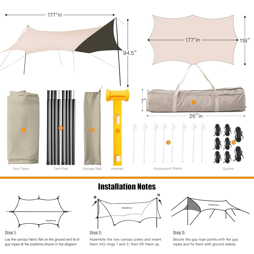 EVERNEW Tarp TC 4 285 × 400 cm Tarps - Tarp 4 TC - Tatonka | Backpacks, Tents, Outdoor