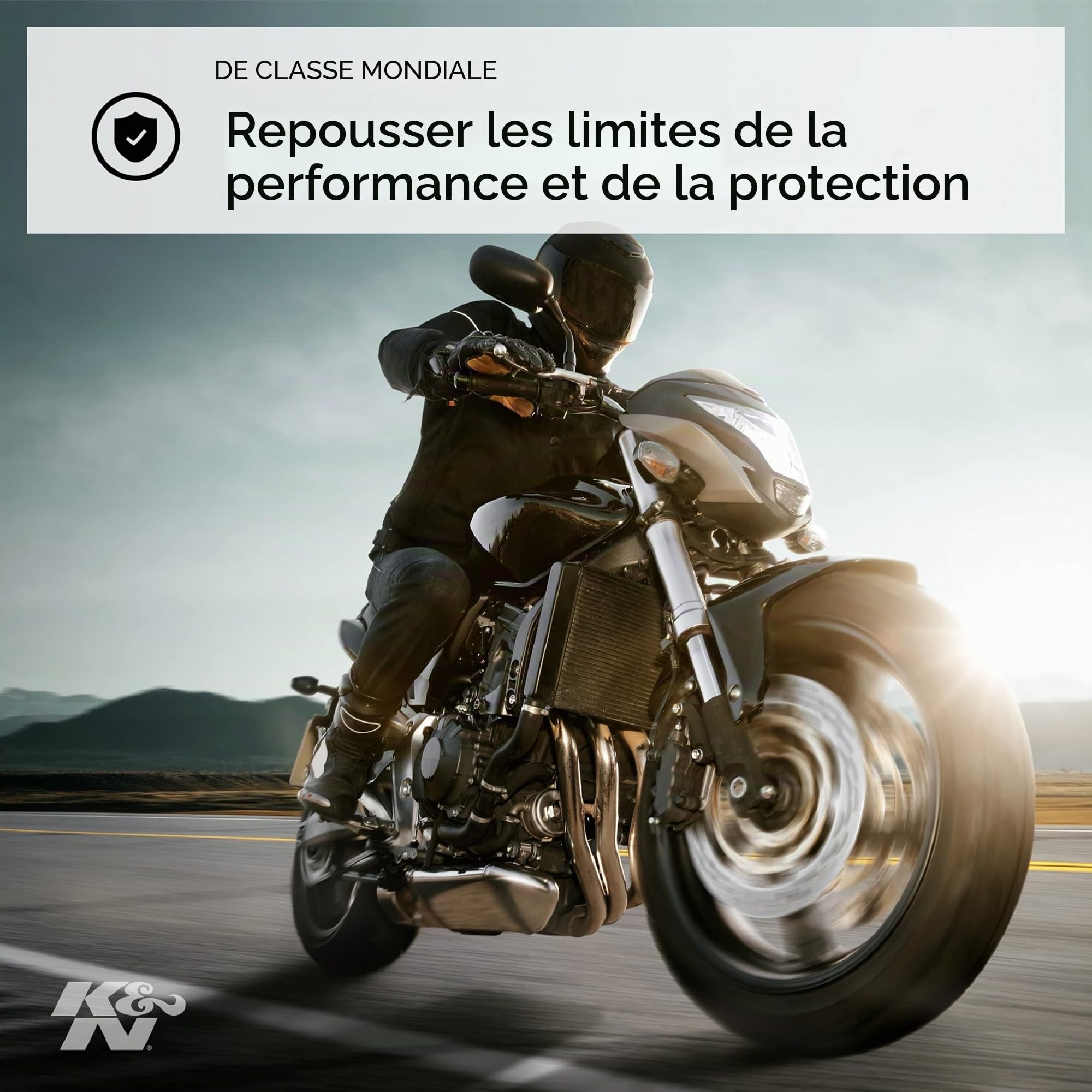 K&N Filtre à air de remplacement compatible avec Indian Chief Classic 2014-2016 (PL-1814)