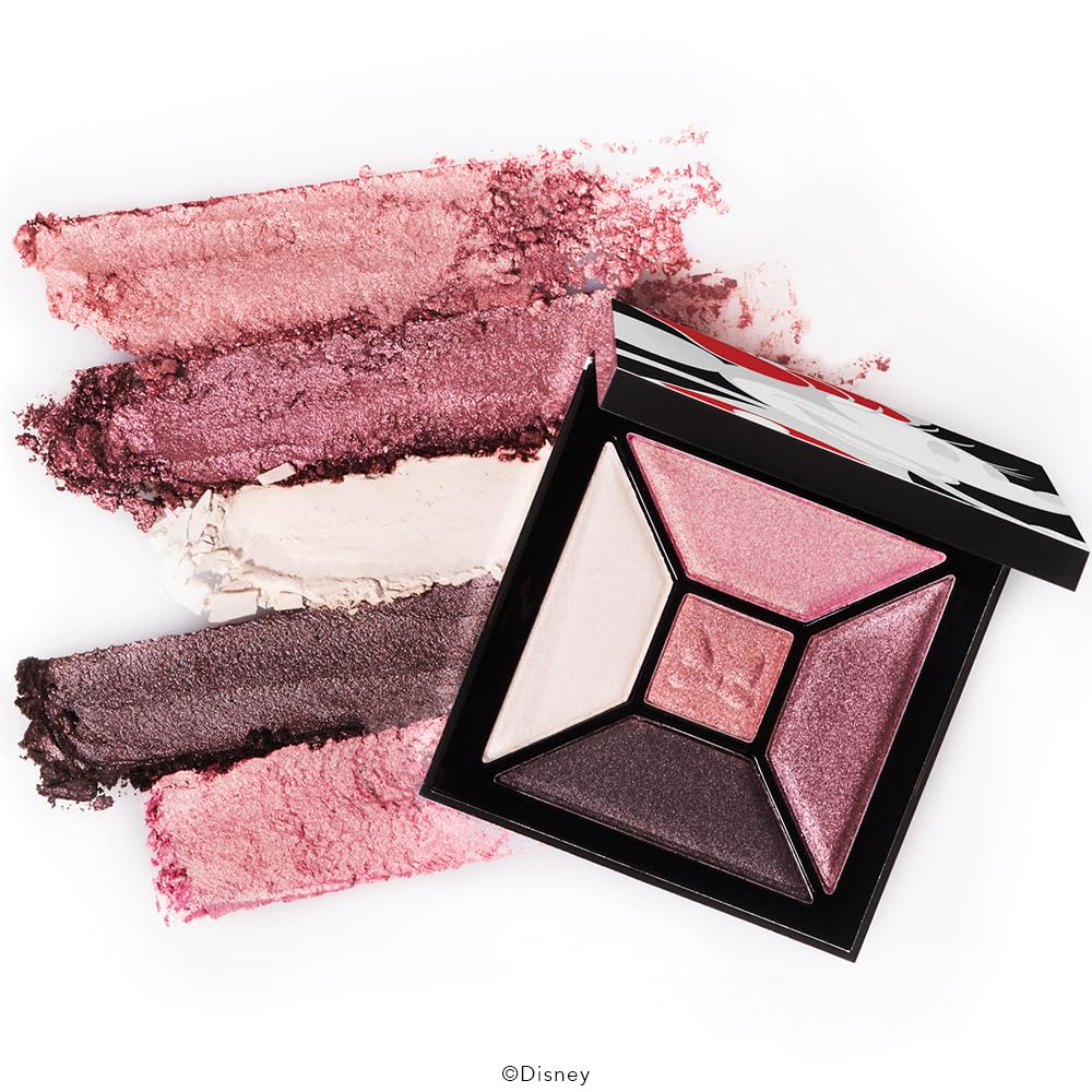 Disney x House of Sillage Beauty Eyeshadow Quint – Limited-Edition 5-Shade Eyeshadow Palette, Rose Gold to Bronze Plum, Metallic Luminous Finish, Refillable Collectible Compact, Made in Italy