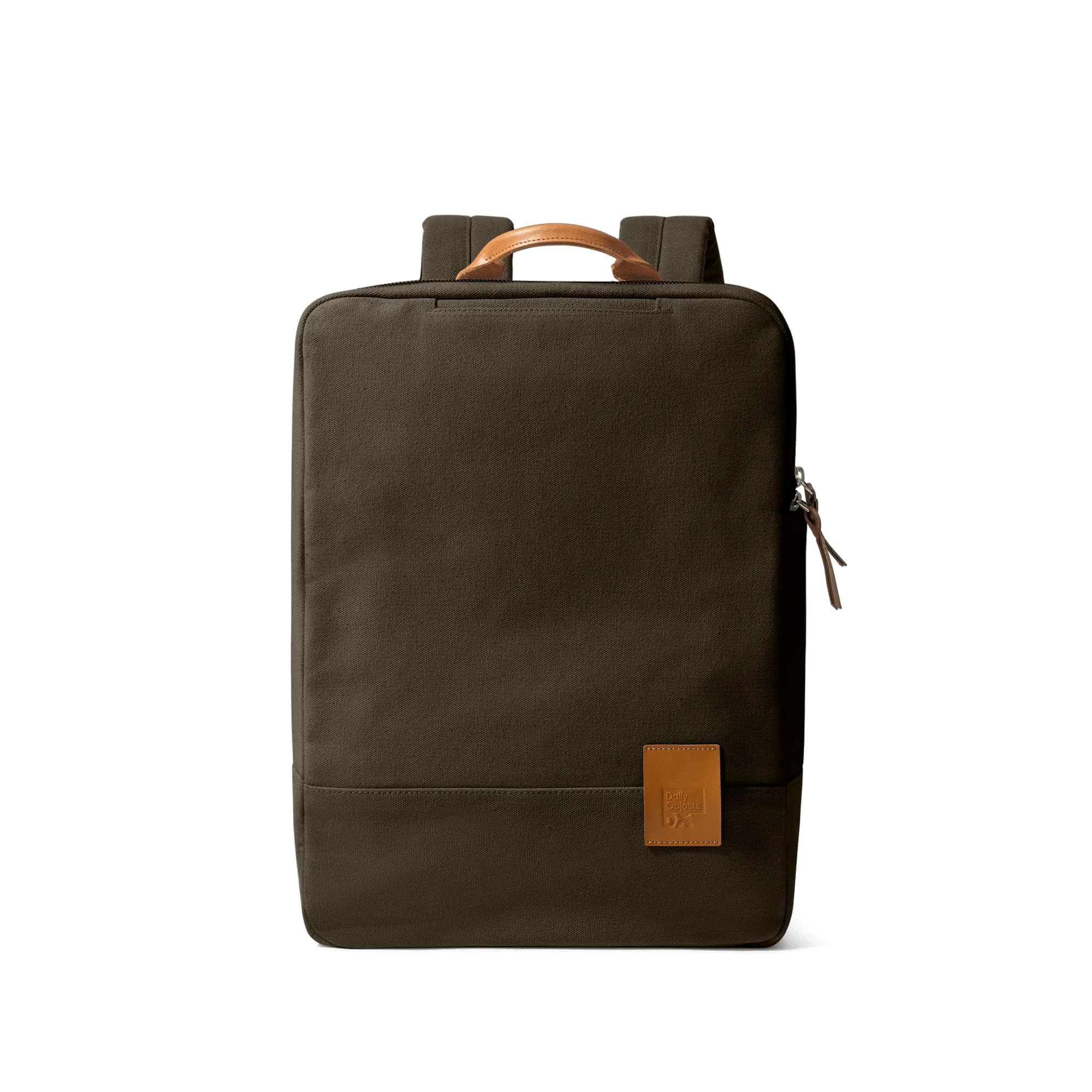 dailyobjects 9 to 9 Everyday Casual Laptop Backpack Compatible with upto 15" Laptop | Unisex Shoulder Travel Bag | Durable Canvas Material | Zippered Compartment with Slip Pockets | Trolley Sleeve-picture-28