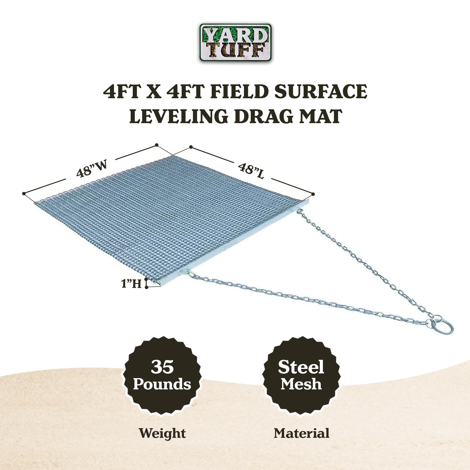 Yard Tuff 5x3 Leveling Mat Yard Tuff 5x3 Foot Surface Leveling Drag Mat ...