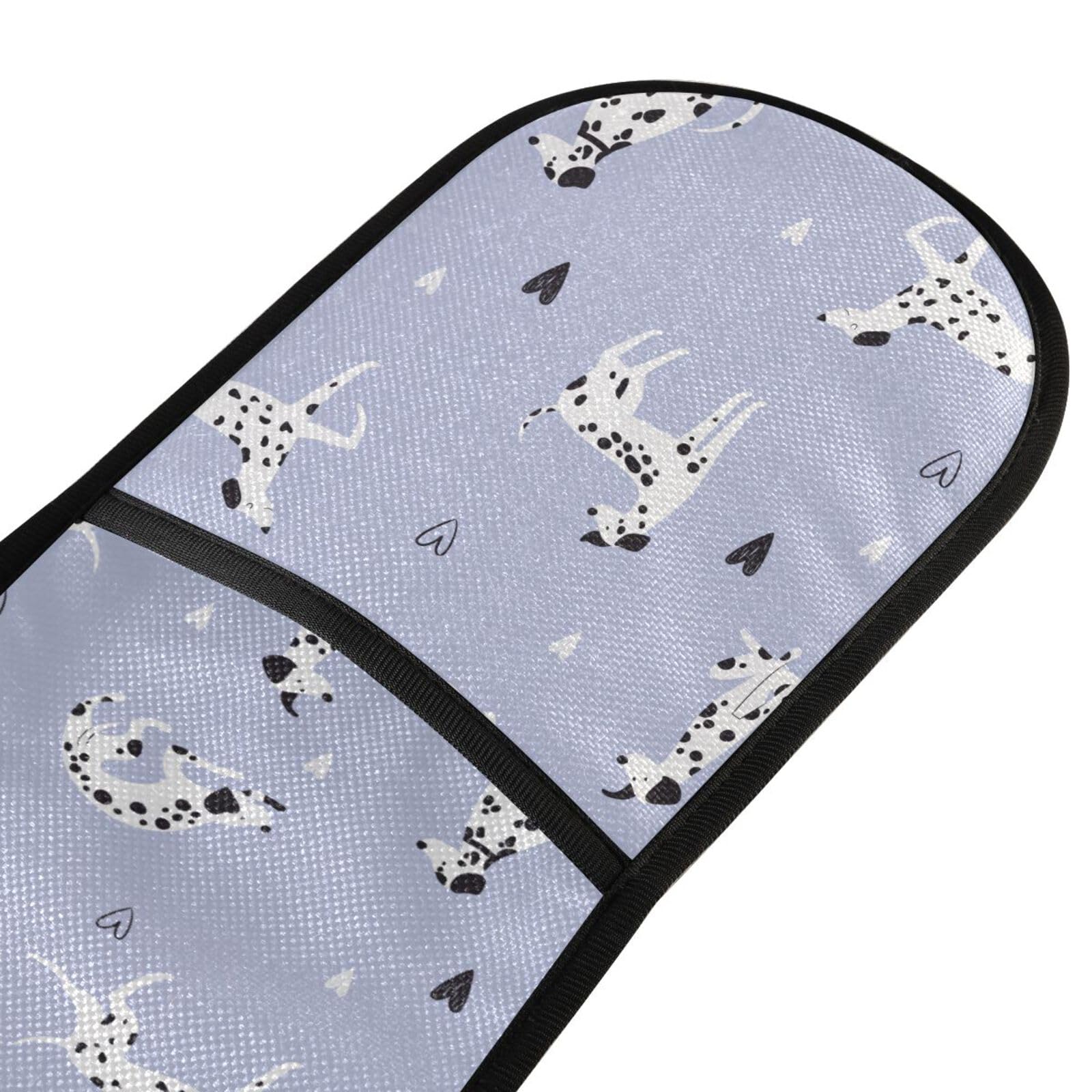 Double Oven Gloves Purple Dalmatian Dog Heart Heat Resistant Pot Holder Oven Mitt Gloves for BBQ Cooking Baking Grilling Microwave - Image 4