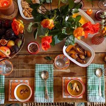 Talking Tables 20 x Paper Cocktail Napkins, Chilli Patterned Serviettes, Disposable, 25 x 25 cm, Fiesta Tableware for Taco Nights, BBQs, Christmas & Halloween
