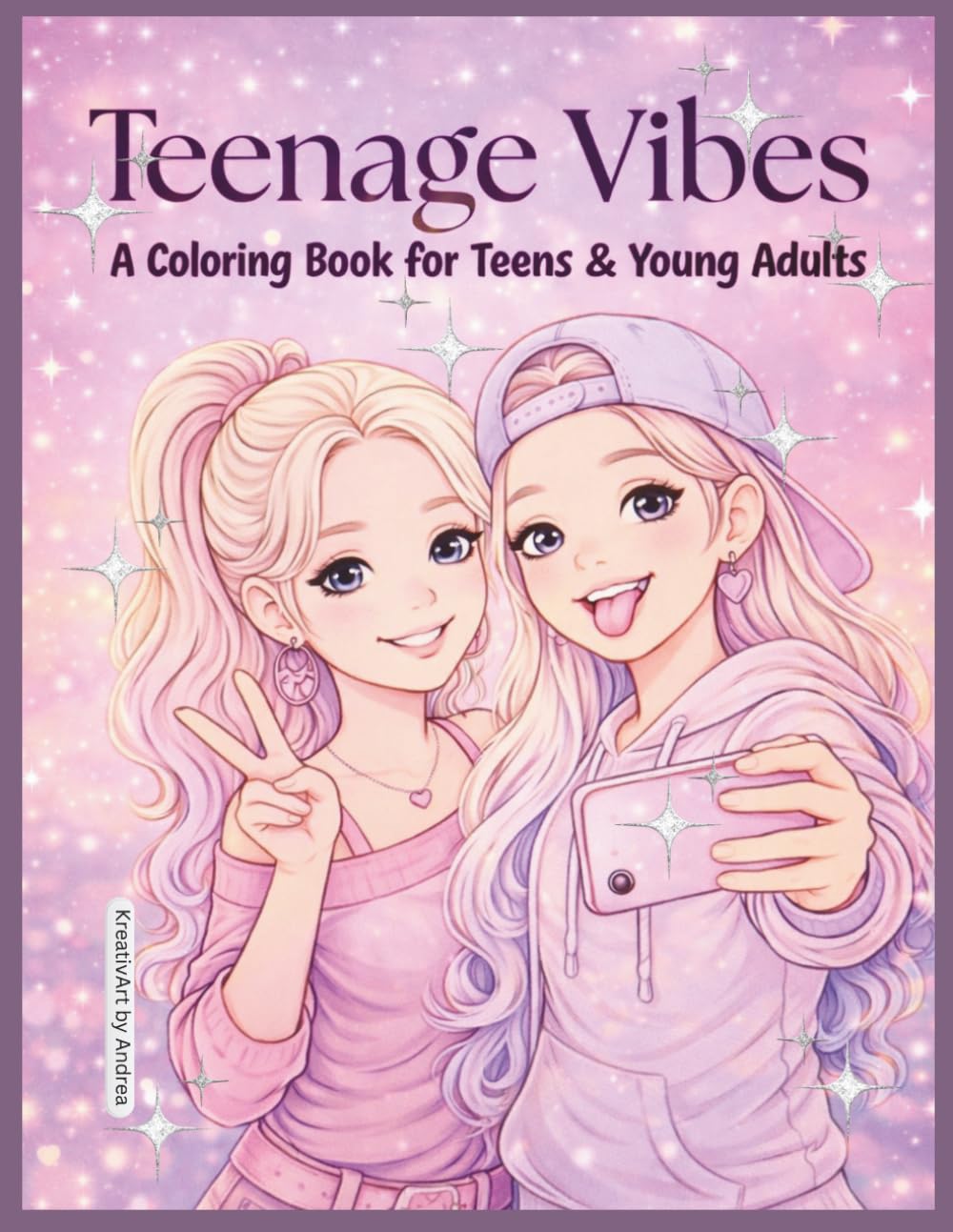 Teenage Vibes: A Coloring Book for Teens & Young Adults